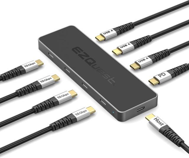 Hub USB 4 8 en 1 Pro Series : double écran 4K 60 Hz/8K, 7 ports USB-C (3 ports USB4, 4 données 10 Gbit/s), 100 W PD - Station d'accueil Thunderbolt 3/4 pour MacBook Pro/Air M1/M2/M3, Windows