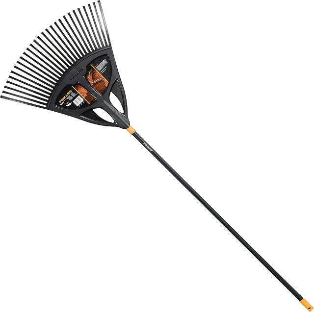 Fiskars Balai à feuilles, 27 dents, Largeur: 65 cm