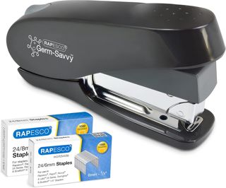 Rapesco 1623 ECO Luna Agrafeuse et ECO X5-40ps Perforateur, Noir
