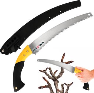 KOTARBAU Scie de Jardin 320mm scie à Main Arrondie scie à Bois scie à Bois pour scier des Branches d'arbres