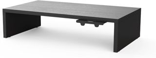 GRIFEMA Rehausseur Écran PC Bureau en Bois, Support Moniteur Ergonomique avec Gestion des Câbles, Support de Moniteur pour Ordinateur Portable, Imprimante, Noir (GB1052-1)