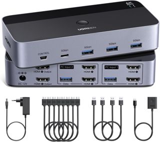 UGREEN Switch HDMI KVM 2 Entrées 2 Sorties 4K 60Hz 2 Affichage Commutateur