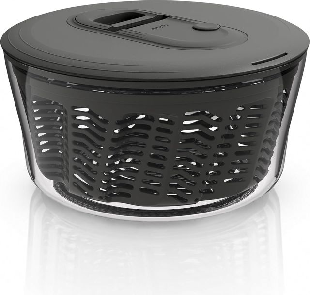 Zyliss Easy Spin Classique Essoreuse à Salade Petite 3,5 L Gris/Transparent