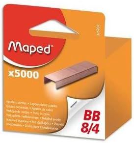 Maped 325202 8 agrafes BB 8/4, cuivré, gros paquet - Modèle aléatoire
