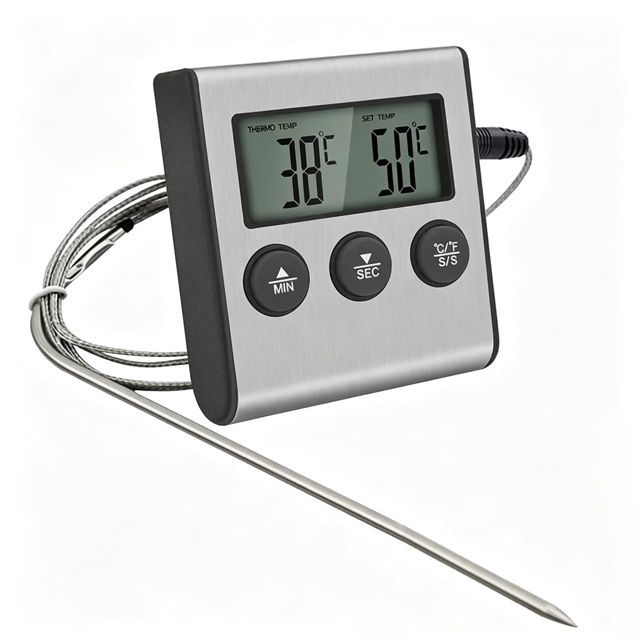 Thermomètre Cuisine Numérique Sonde Temperature Cuisson Viande Four