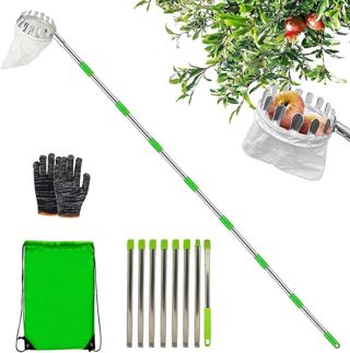 420cm Ramasse Fruit INOX,Cueille Fruit Con Perche,Cueille Cerise