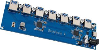 Carte hub USB VL817 avec Alimentation auxiliaire 12 V et Sept