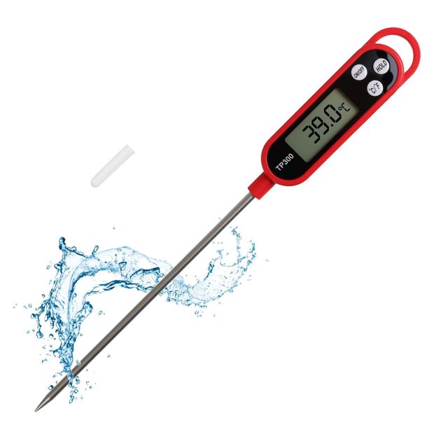 Thermometre Cuisine avec Longue Sonde Lecture Instantané Écran LCD
