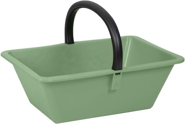Deconation Panier De Ramassage 18l à Vendange Et Récolte - Vert Cactus - Avec Anse