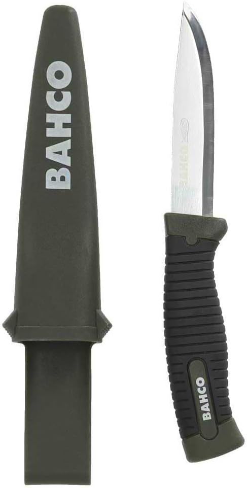 BAHCO Couteau Laplander avec manche vert bi-matière