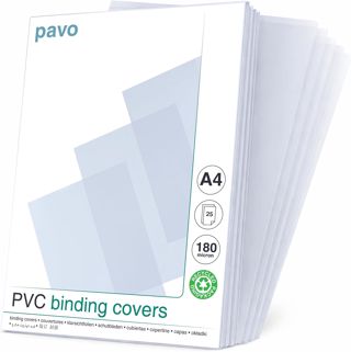 Pavo-reliure plastique-PVC-A3 transparent 0,2 mm-lot de 100 transparent