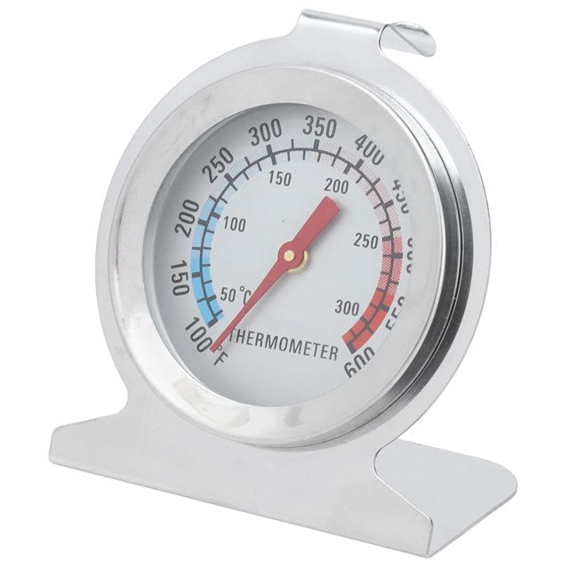 YWBL-WH Thermomètre de Four, Acier Inoxydable, Jauge Précise de Température des Aliments, Plage de 0 à 300 ℃ 100 à 600 ℉, Parfait pour la Cuisine et la Pâtisserie