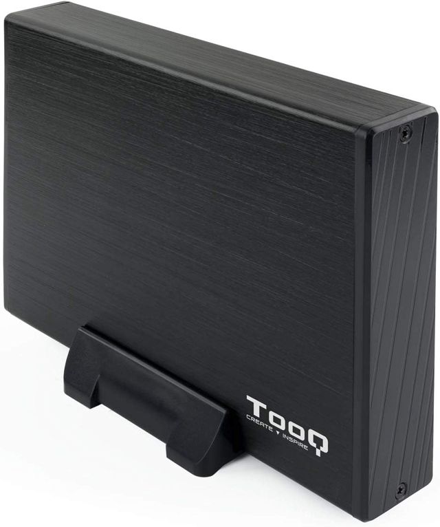 TooQ 2000GB TQE-3527B - Boîtier de stockage pour disques durs HDD de 3.5 "- (SATA I / II / III, USB 3.0)- aluminium- voyant LED- Noir- 350 grs.