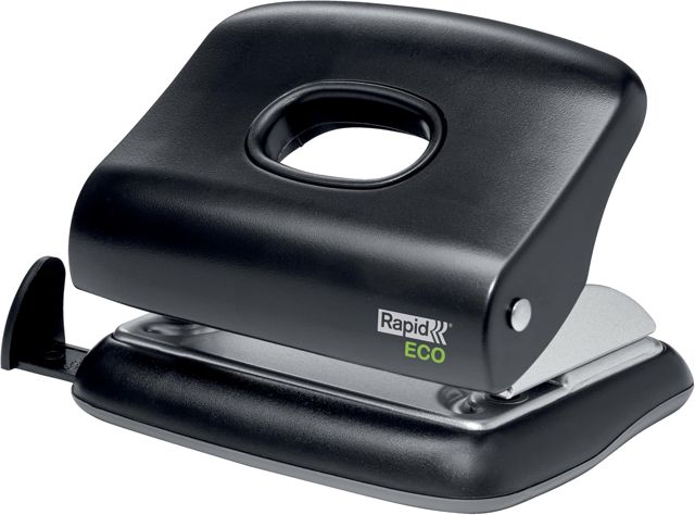 Rapid Perforatrice Office, 2 trous, noir, design ergonomique, réf. 24845300