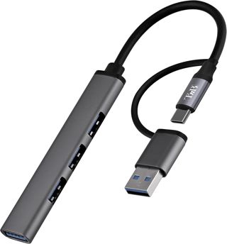 T'nB - Hub USB 4 Ports, USB-A et USB-C, Ultra Slim 8 mm
