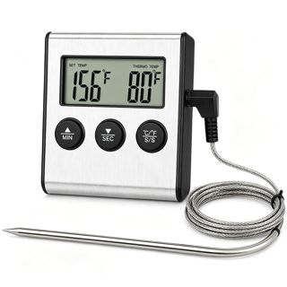 Thermometre Cuisine pour Viande Numérique avec Écran LCD 0 à 250°C