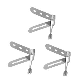 PRETYZOOM 3 Pièces Support Clip Thermomètre Acier Inoxydable pour Cuisine et Barbecue Fixation Sécurisée pour de Température Usage Polyvalent pour Cuisson Grillades et Four