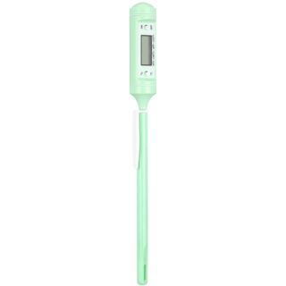 POPETPOP Thermomètre Cuisine Électronique pour Viande et Volaille, Sonde de Précision en Acier Inoxydable, Facile à Utiliser, Cuisson Four, Couleur Vert