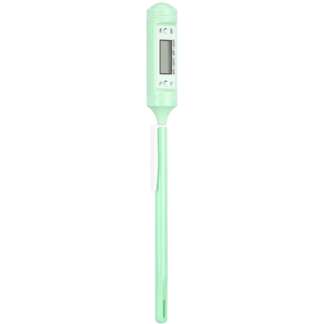 POPETPOP Thermomètre Cuisine Électronique pour Viande et Volaille, Sonde de Précision en Acier Inoxydable, Facile à Utiliser, Cuisson Four, Couleur Vert