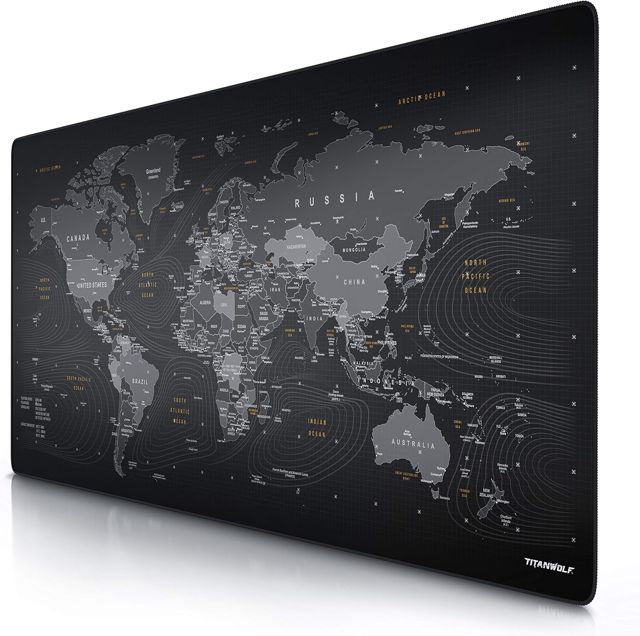 Titanwolf Tapis de Souris de Jeu en Titanwolf 1200 x 600 mm XXXL avec Motif sous-Main Grande Taille – Améliore la précision et la Vitesse XXL par Exemple pour Souris et Clavier Logitech