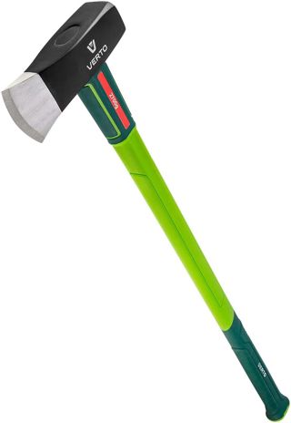 VERTO Marteau diviseur 2700 g, hache diviseuse avec manche en fibre de verre, hache diviseuse avec hache verte