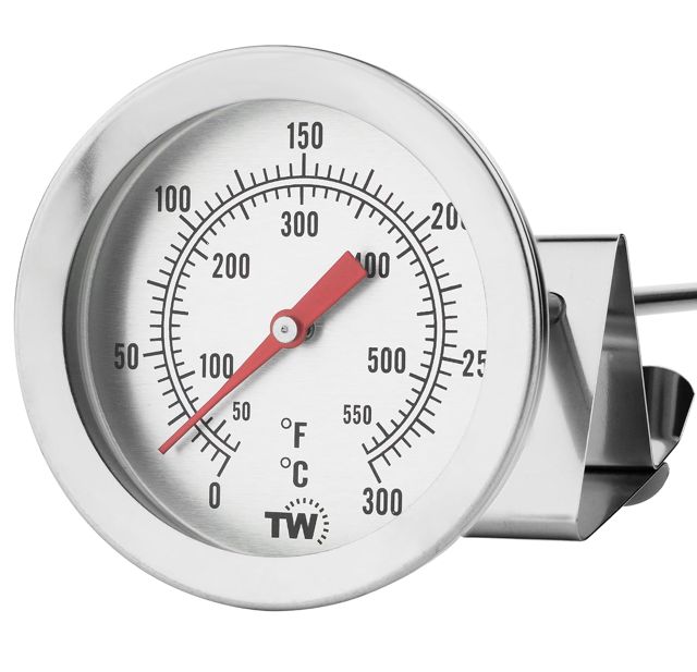 Thermomètre à sucre pour confiture et bonbons avec clip pour pot