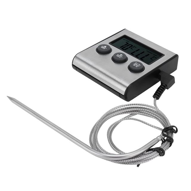 Thermomètre à Viande Numérique Aimanté Sonde Pliable Cuisine
