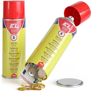Spray avec compartiment secret : votre cachette ultime pour argent, clés - Cachette parfaite pour objets de valeur à la maison ou en voyage! Grande cachette secrète, 6 cm x 17 cm.