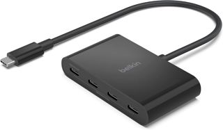 Belkin Hub USB-C 5 Ports, Adaptateur Multiport avec HDMI 4K à 60 Hz, Power Delivery 100 W, Transfert de Données 10 Gbit/s, Compatible MacBook, iPad Pro, Chromebook, etc.