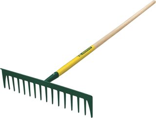 Leborgne, Râteau Forgé 16 Dents Droites Batipro, Manche en Bois Certifié PEFC 100%, Outil de Jardinage Durable et Efficace pour Entretien de Pelouse et Jardin, Idéal pour Tous les Jardiniers