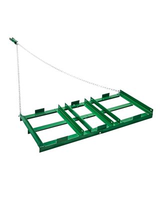 VEVOR Herse Traînée 1220 x 500 mm Râteau Niveleur Remorquable d'Allée avec Barres et Chaîne 1830 mm, Niveleuse d'Allée de Gravier, Outil de Nivellement, pour VTT, UTV, Tracteur de Pelouse de Jardin