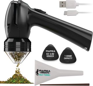 Mamba Original Moulin Électrique à Graines, Épices USB-C, Noir