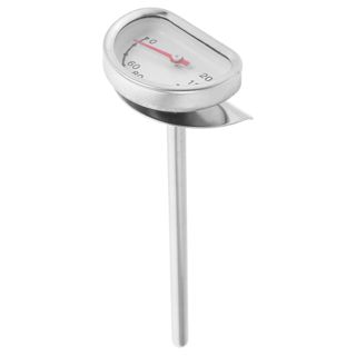 ABOOFAN Thermomètre à Huile en Acier Inoxydable avec Support, Sonde Longue pour Friture et Cuisson Précise, Ustensile Cuisine Analogique pour Barbecue et Pâtisserie, Usage Domestique