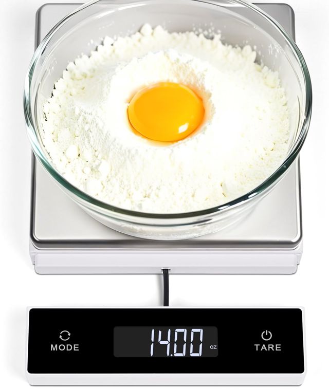 THINKSCALE Balance de cuisine numérique en acier inoxydable de 5 kg avec écran extractible, précision de 1 g pour la pâtisserie, la cuisine, la préparation des repas, conversion de 6 unités