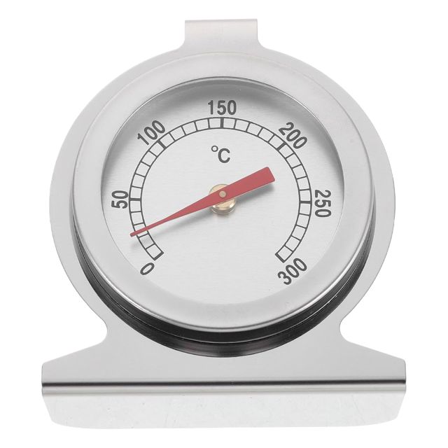 PRETYZOOM Thermomètre de Four en Acier Inoxydable 0-300°c Cadran Analogique, Thermomètre Cuisine pour Cuisson et Pâtisserie, Lecture Rapide, Compact, Adapté Four et Barbecue