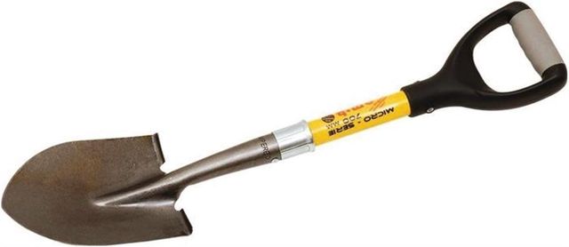 Pelle Micro Multifonction 70 cm - Largeur 15 cm - Âme en Fibre de Verre - Pelle Compacte pour Espaces Restreints et Travaux en Hauteur - 1,15 kg - Mob
