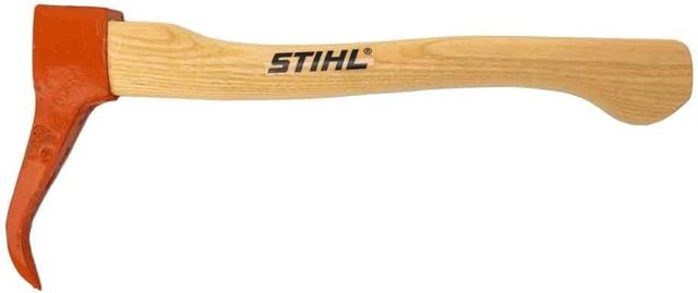 Stihl 0000 881 2800 Sappie à Main avec poignée en frêne pour soulever et Soutenir Facilement Le Bois Orange