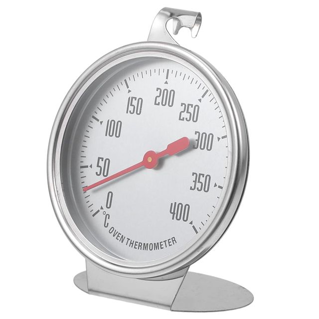 TOYANDONA Thermomètre de Cuisson à Cadran Analogique en Acier Inoxydable 400℃ pour Four Domestique, Mesure Précise et Performance Stable Cuisine à Domicile