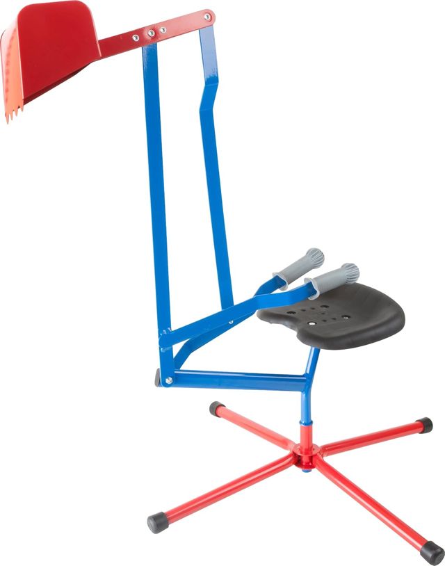 small foot Pelleteuse avec pelle et roues pour enfants, jouet de sable, pivotant à 360°, dès 3 ans, 4628, Noir