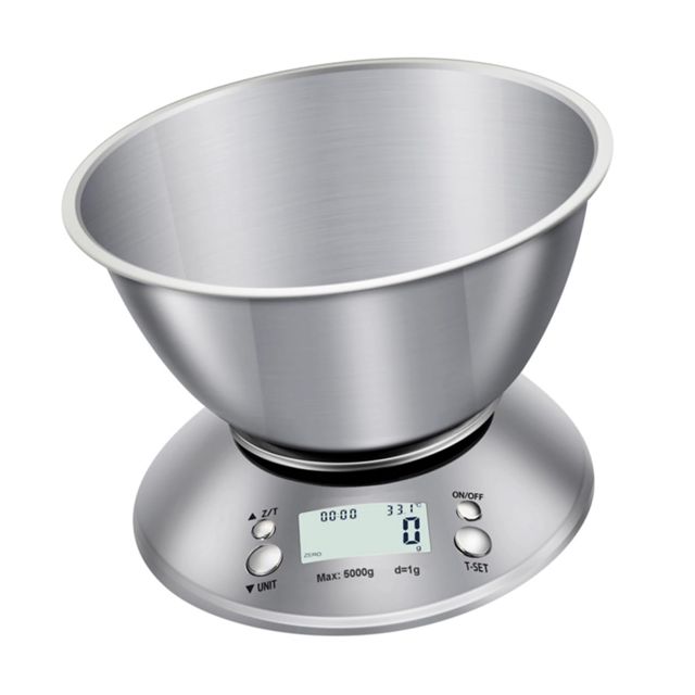 Alipis Balance de Cuisine Numérique sans Pile Balance Électronique de Cuisine Domestique Alimentaire Acier Inoxydable