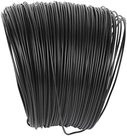 Attache de Câble en Fil de Fer galvanisé, Fil Enduit de Plastique Noir Multifonction, Attaches de Regroupement, Ficelle de Jardin, Attaches Torsadées de Jardin