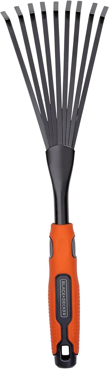 Black+Decker Philips Râteau à main ergonomique en plastique Noir/orange 38,8 cm