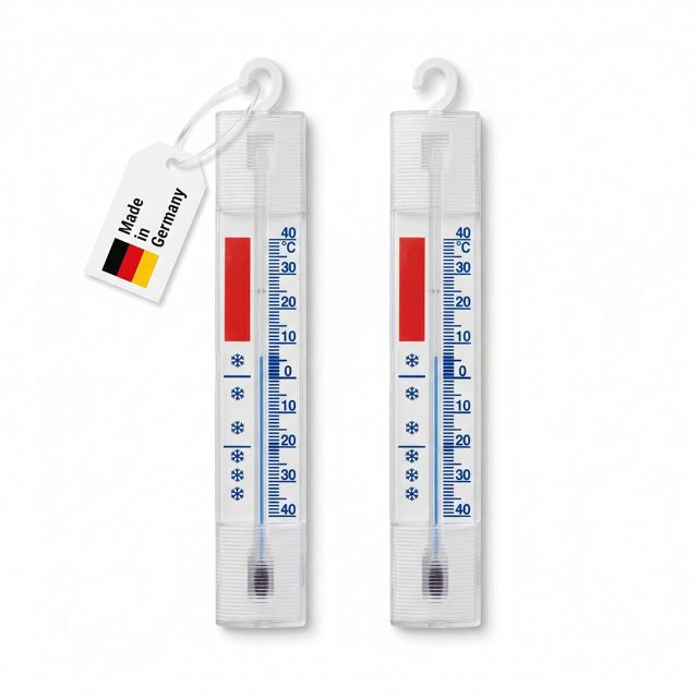 Lantelme 3292 Lot de 2 Thermomètres de Réfrigérateur Analogiques avec Crochets de Suspension pour Congélateur