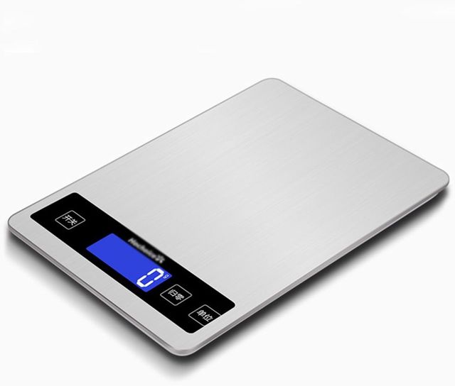 DWW Échelle de Cuisine Touchez la Cuisine 1000g Cuisson à la Maison en Acier Inoxydable Affichage à Haute définition précision Soutien Multi-unité