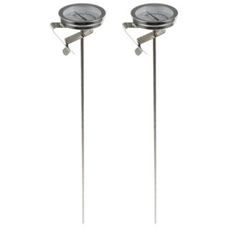Thermomètre Cuisine à Grand Cadran, Lot de 2, Acier Inoxydable