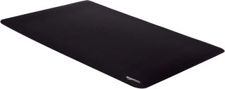 Amazon Basics Tapis de Souris irrégulier avec Repose-Poignet en Gel, 20 x 25 cm, Noir
