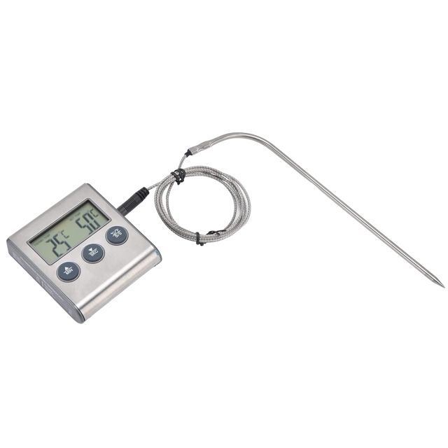 Ejoyous Thermomètres Alimentaires Numériques à écran Tactile Thermomètre à Viande en Acier Inoxydable ABS 58 à 572 Degrés Fahrenheit Lecture de 3 à 5 Secondes 2 Modes pour la Cuisine au Gril