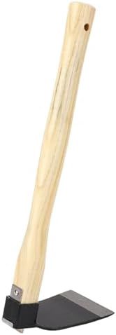 Aramox Sarcloir à Main Ergonomique – Manche en Bois et Lame en Acier Carbone – Outil de Désherbage Léger pour Jardin Potager – Crochet Double Rivets