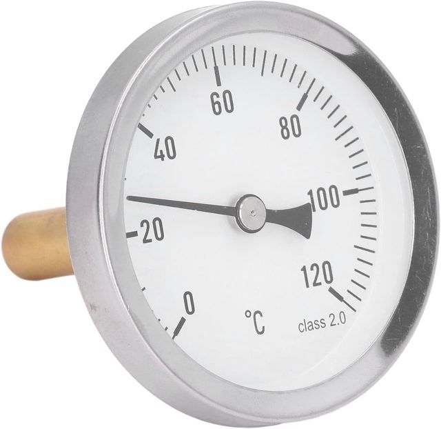 Thermomètre de réfrigérateur, thermomètre de four de cuisine à cadran de 63 mm, thermomètre de type pointeur pour barbecue 0-120 °C Jauge de température pour la cuisson