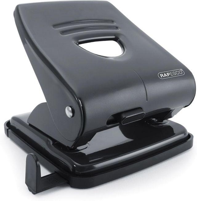 Rapesco PF827AR1 Perforatrice à 2 Trous 827, Métal, Capacité 30 Feuilles